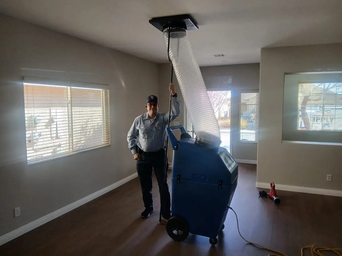 Professional Dryer Vent Cleaning work inside a Gulf Shores home